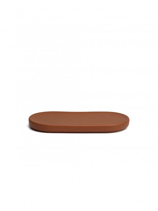 marvilla oval plate brown
