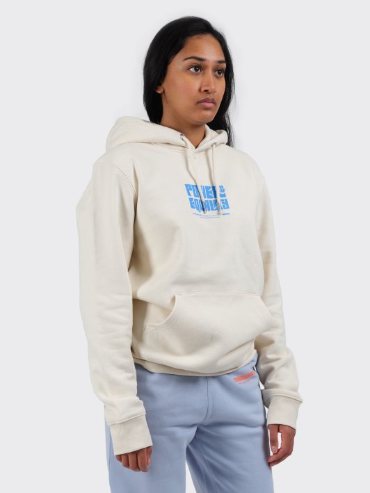 model wearing skewed hbbk power and equality hoodie sweatpants