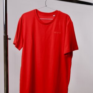 skewed two tone red tshirt